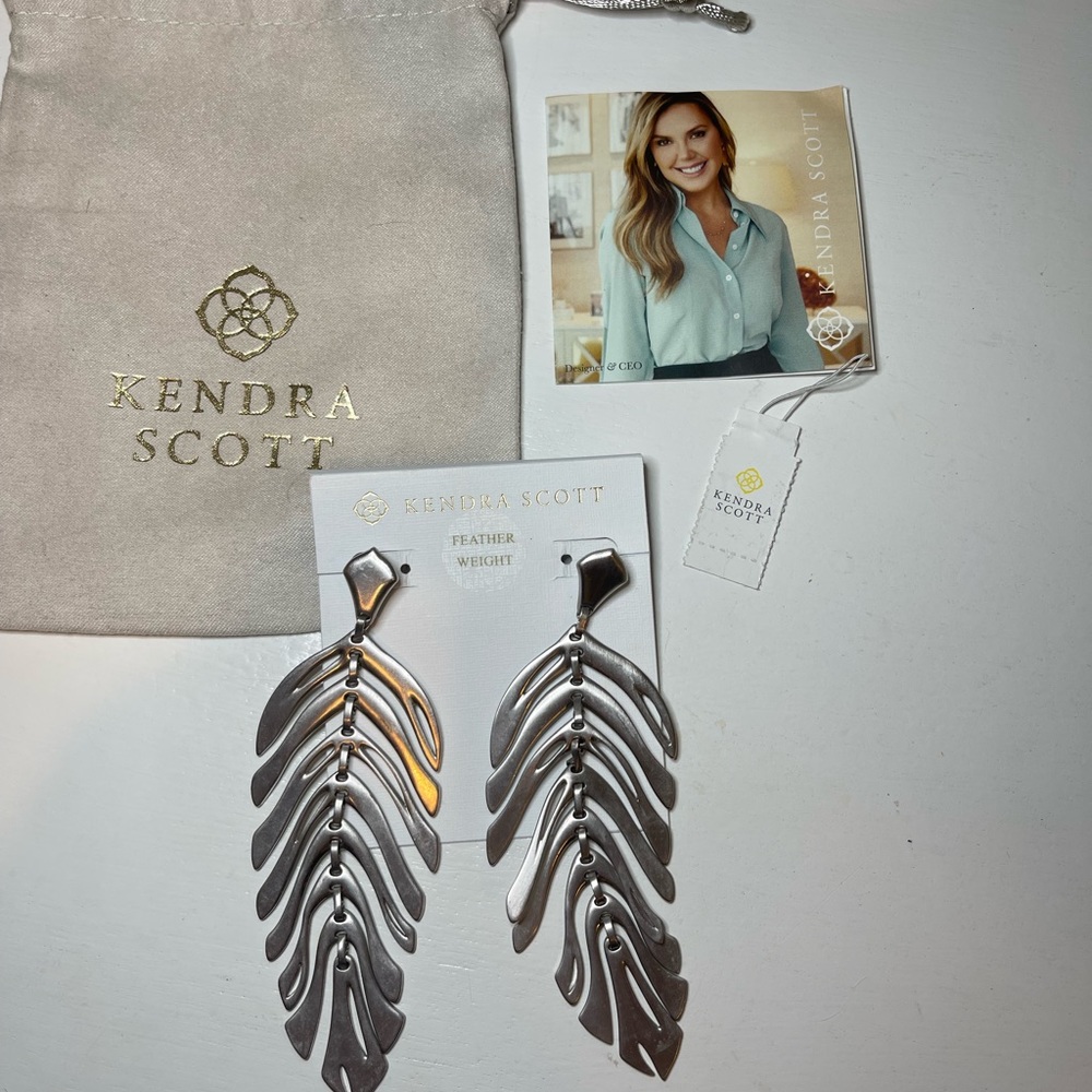 Kendra Scott silver luca earrings